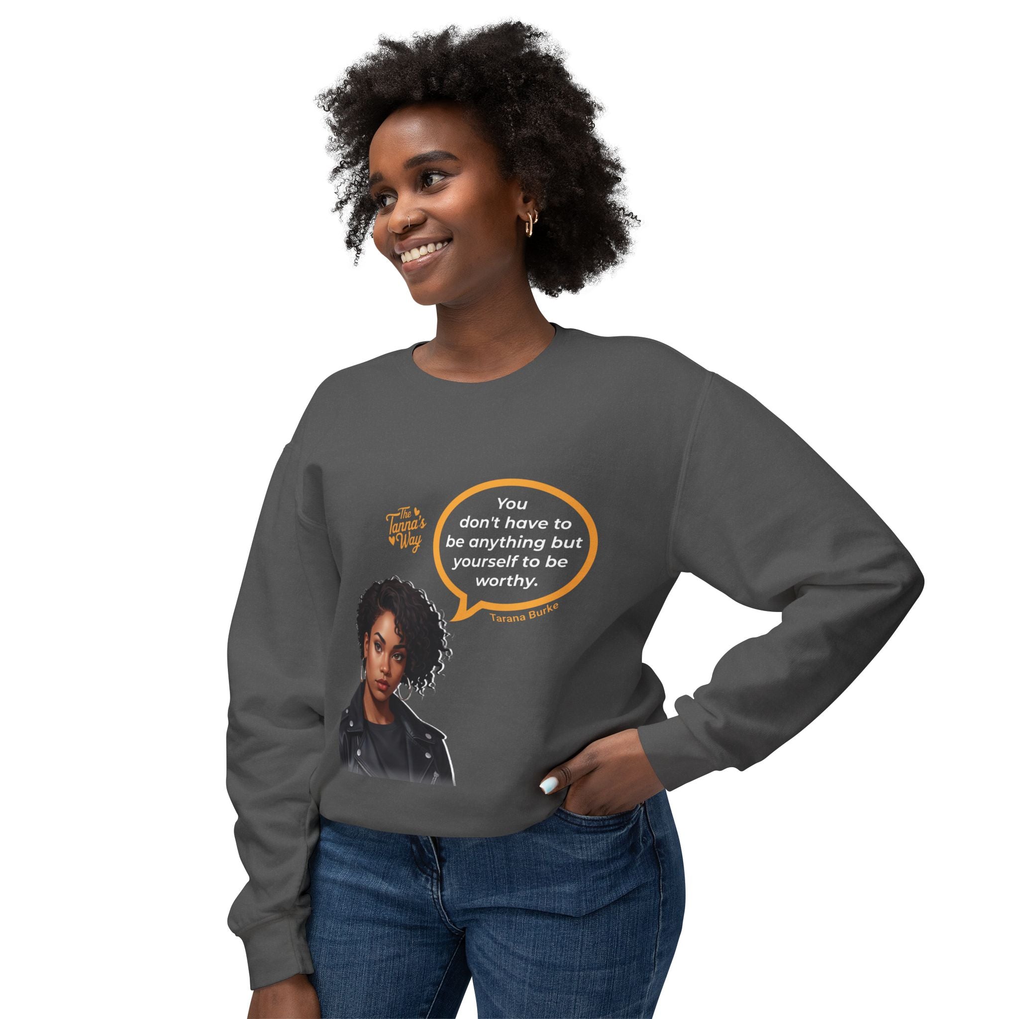 Tarana Burke | Unisex Lightweight Crewneck Sweatshirt